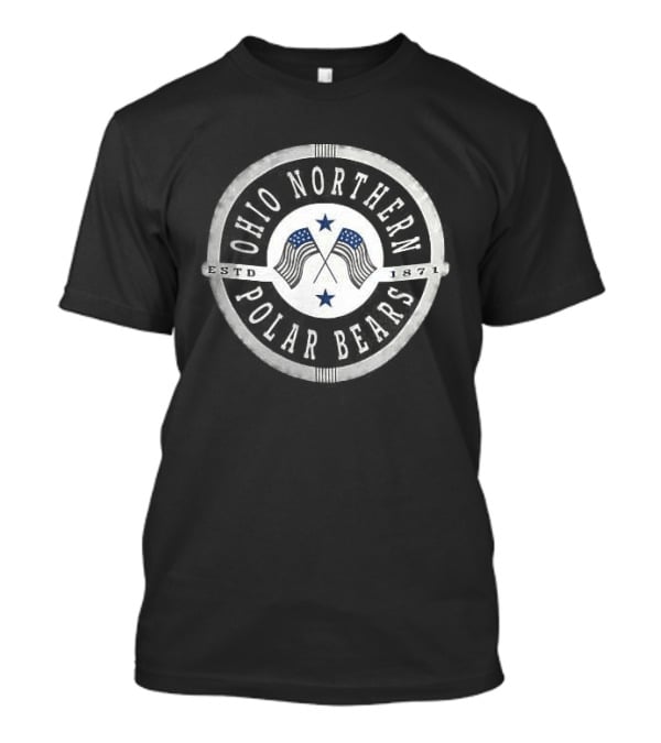Ohio Northern Polar Bears Estd 1871 USA Stars And Flags T-Shirt