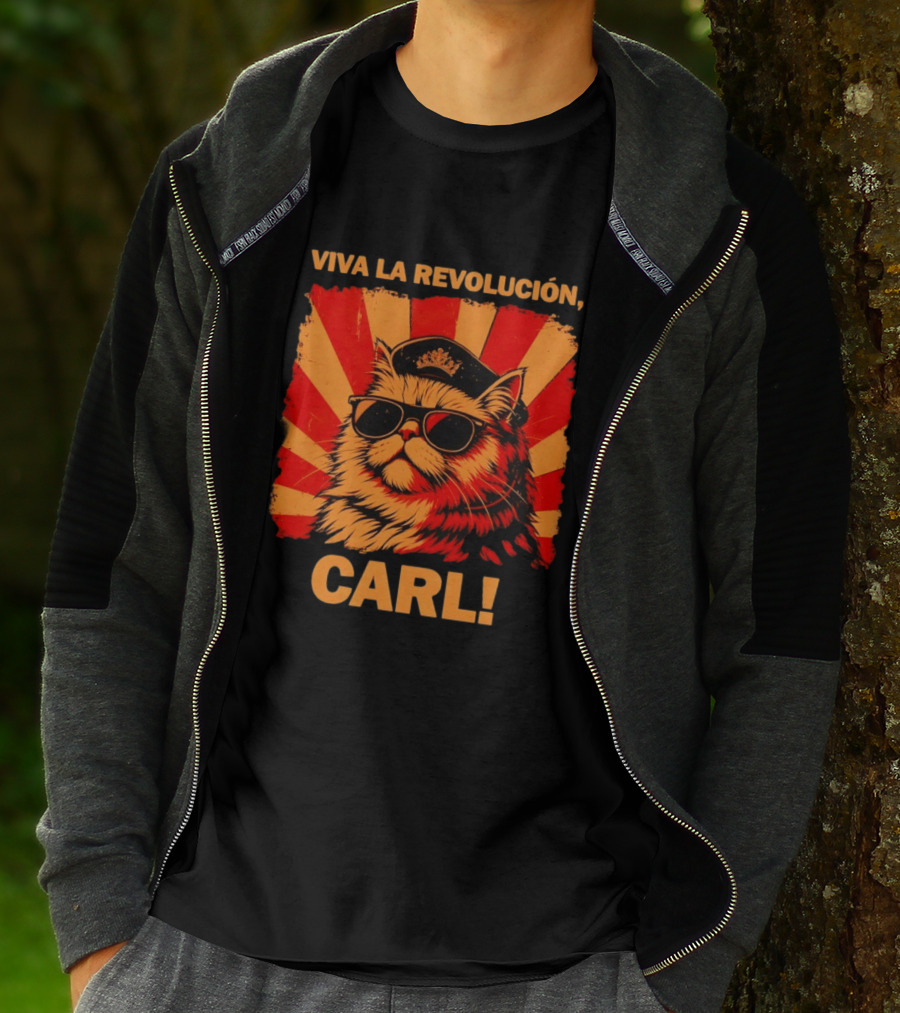 Viva La Revolución Carl Persian Cat King T-Shirt