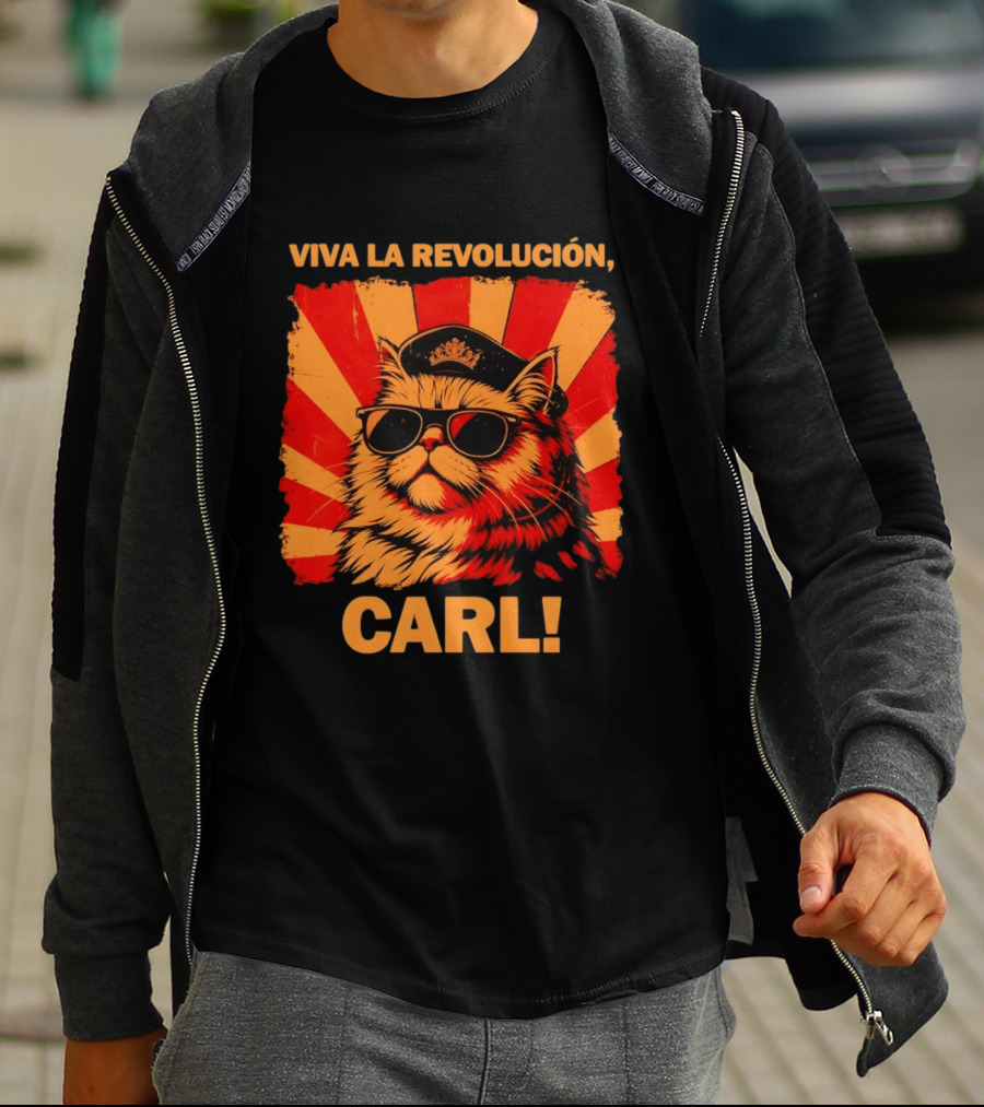 Viva La Revolución Carl Persian Cat King T-Shirt