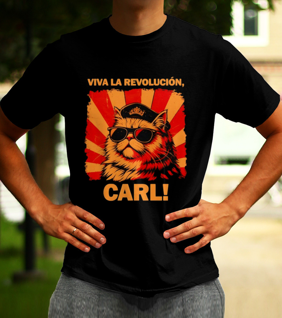 Viva La Revolución Carl Persian Cat King T-Shirt
