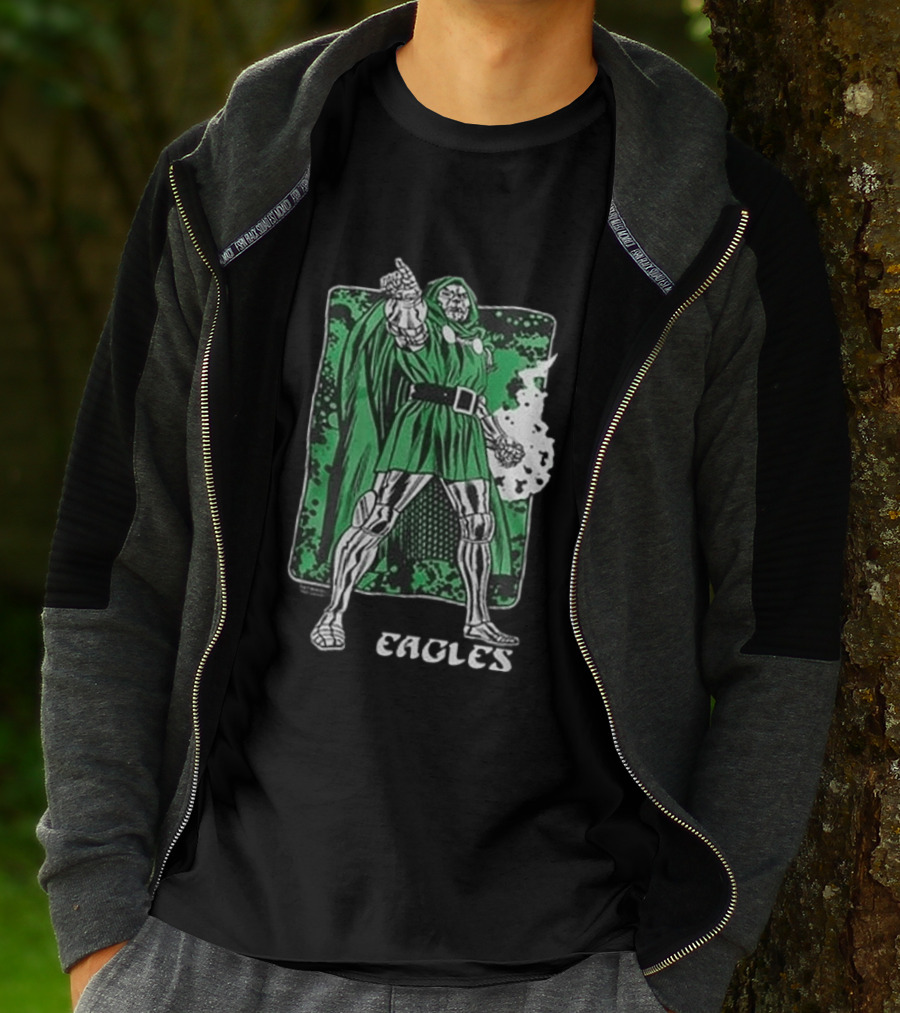 Philadelphia Eagles Marvel Doctor Doom Power Collaboration 2026 T-Shirt