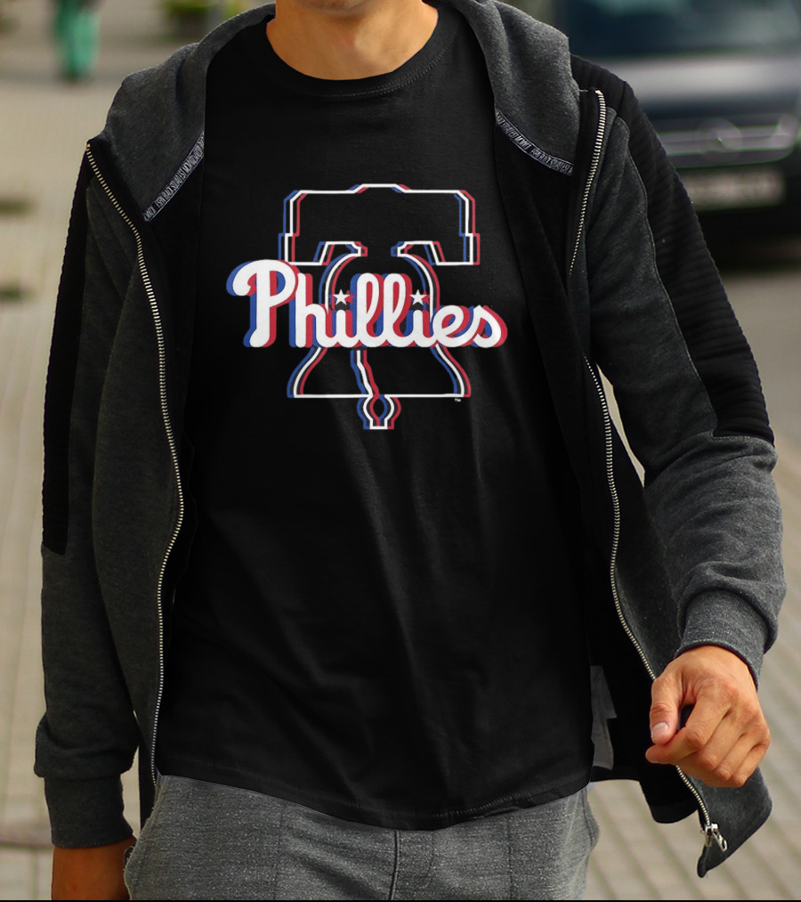 Philadelphia Phillies 2026 MLB Glitch Liberty Bell T-Shirt