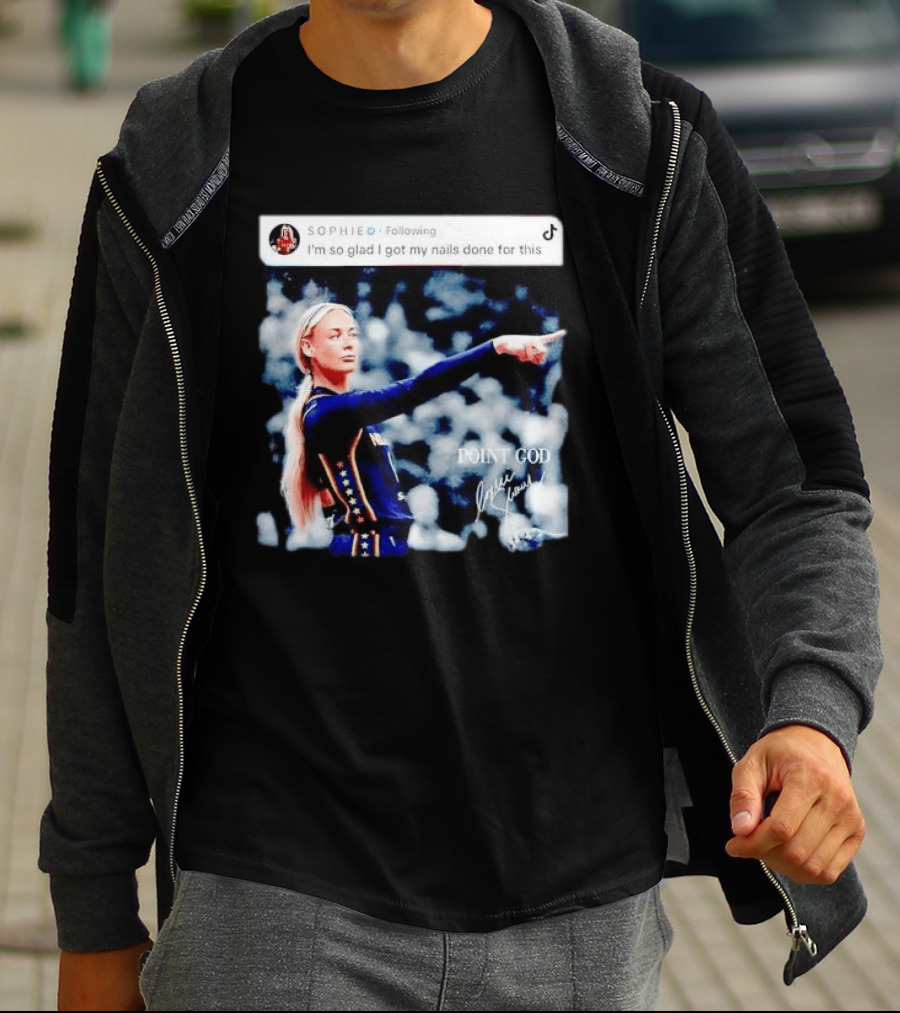 Sophie Cunningham Point God Indiana Fever I'm So Glad I Got My Nails Done For This T-Shirt