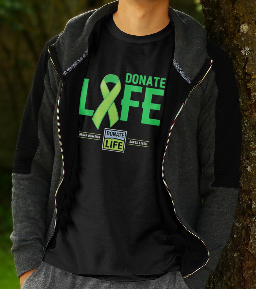 Donate Life Ribbon Organ Donation Saves Lives T-Shirt