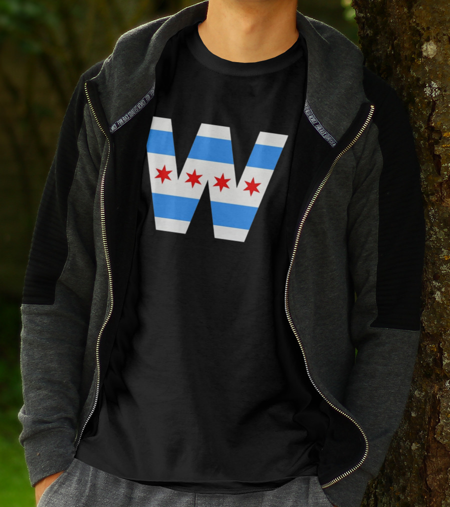 The W Chicago Cubs MLB Baseball 2026 Flag T-Shirt