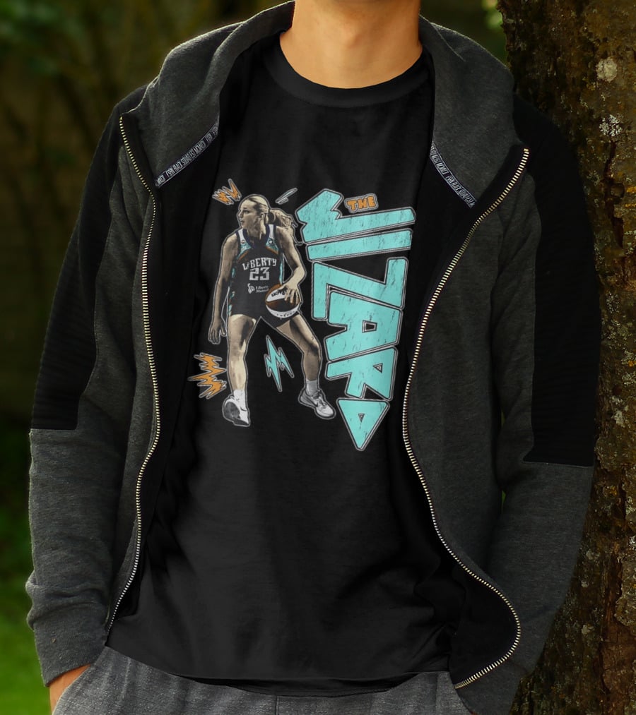 New York Liberty WNBA The Wizard Marine Johannès 23 Basketball T-Shirt