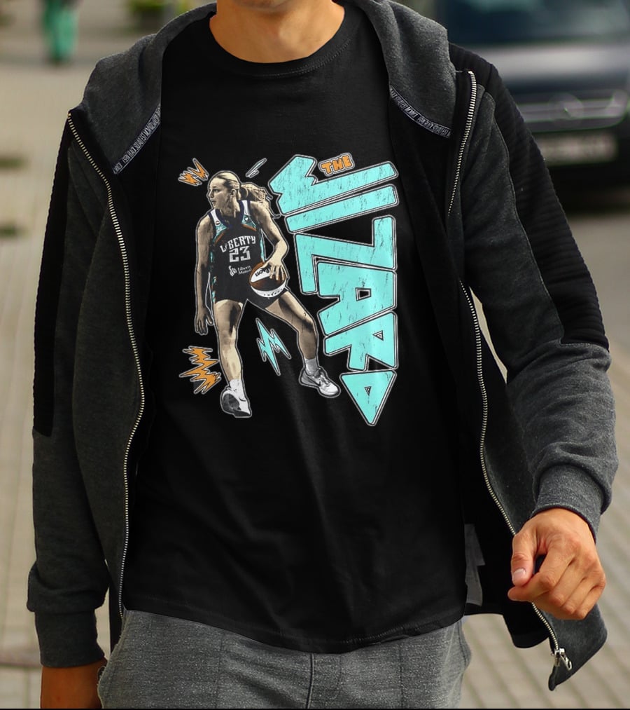 New York Liberty WNBA The Wizard Marine Johannès 23 Basketball T-Shirt