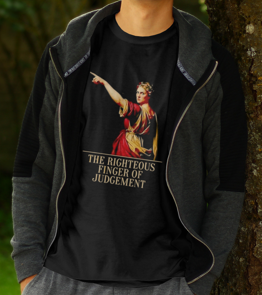 Sophia Cunningham The Righteous Finger Of Judgement Pointing Woman T-Shirt