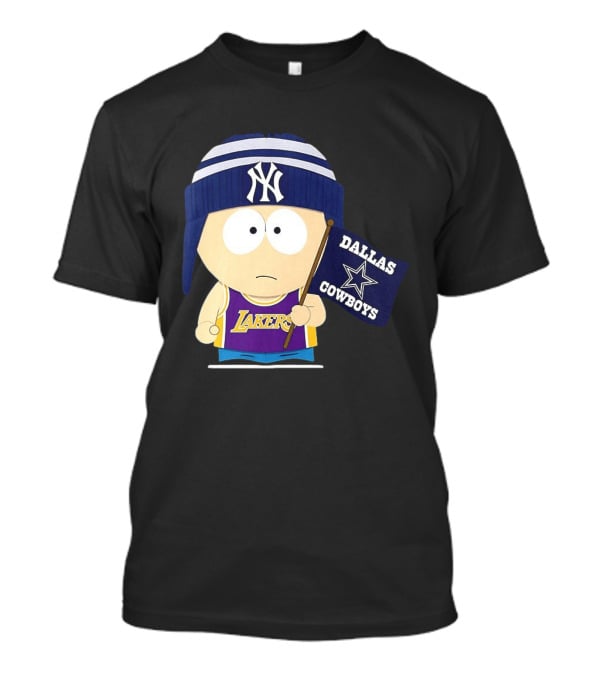 Stan Marsh Lakers Dallas Cowboys Flag Yankees Hat T-Shirt