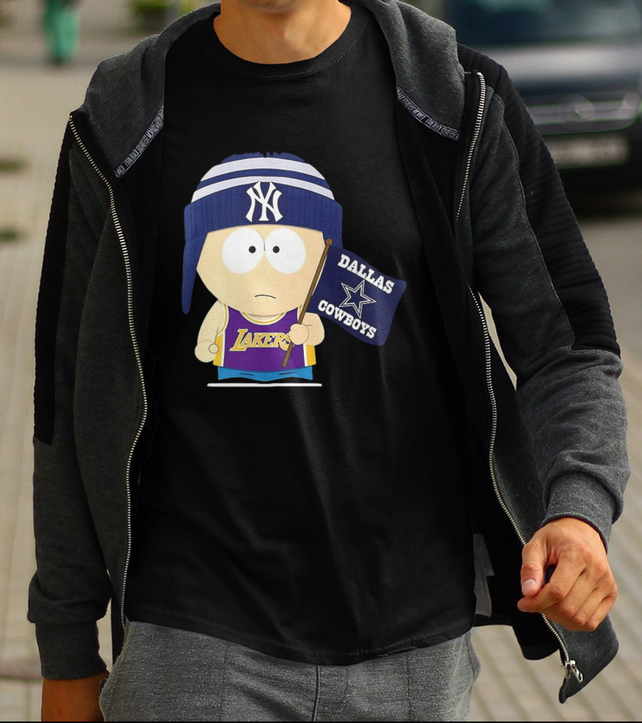 Stan Marsh Lakers Dallas Cowboys Flag Yankees Hat T-Shirt
