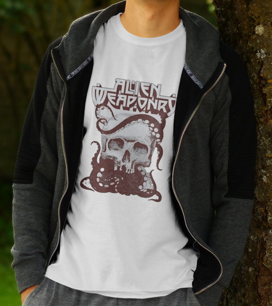 Alien Weaponry Skull Octopus Band Merchandise T-Shirt