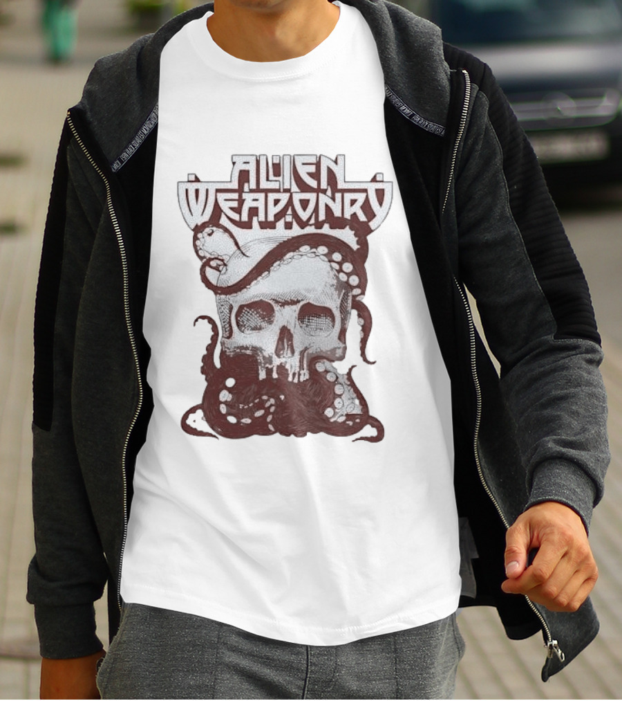 Alien Weaponry Skull Octopus Band Merchandise T-Shirt