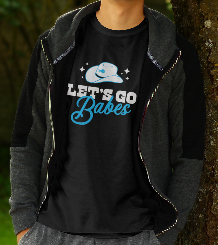 Western Fashion Let's Go Babes Buffalo Bills Cowboy Hat T-Shirt