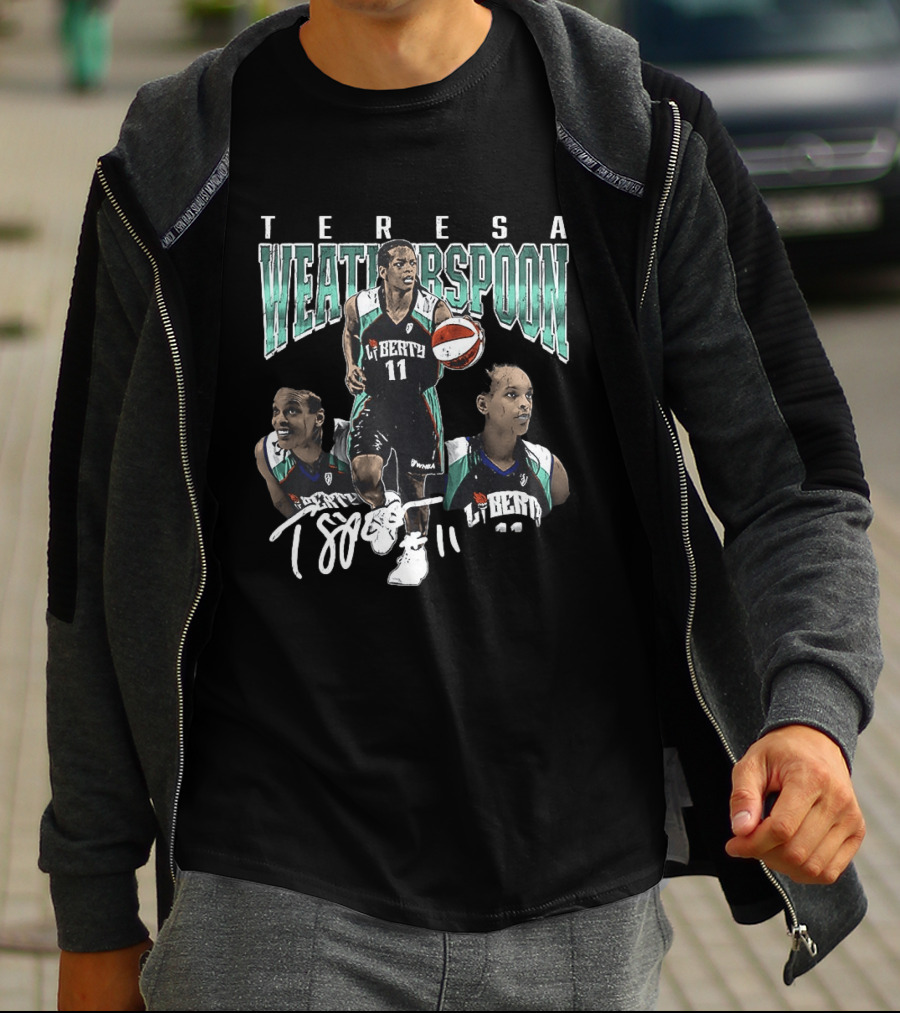 Teresa Weatherspoon New York Liberty 11 Spoon Basketball T-Shirt