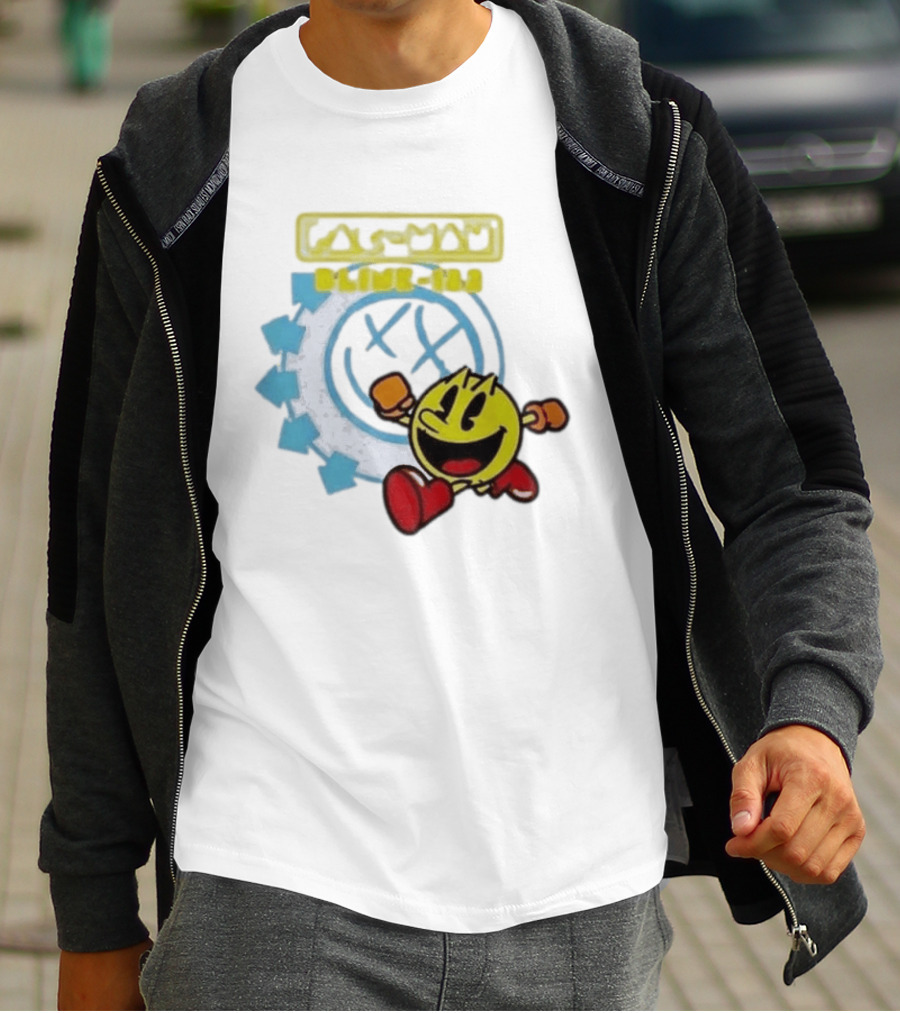 Pac Man Blink 182 Band Crossover Collaborative T-Shirt