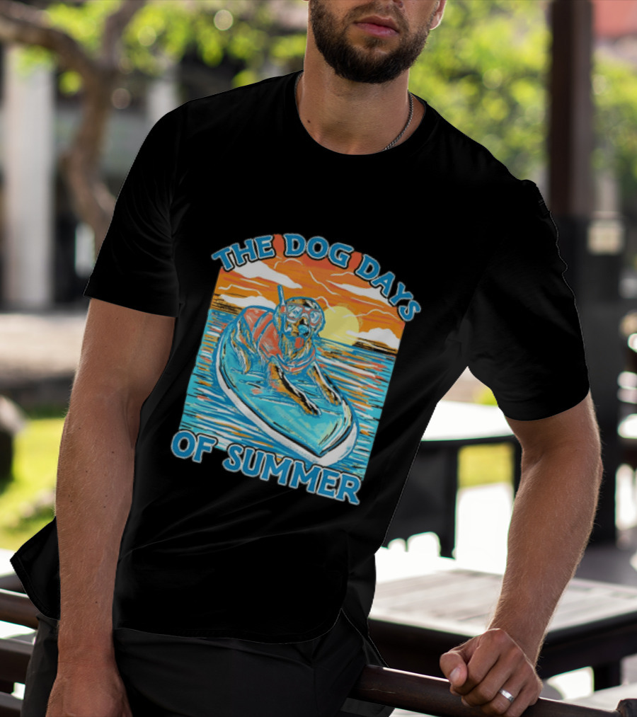 The Dog Days Of Summer Golden Retriever Snorkeling Adventure T-Shirt