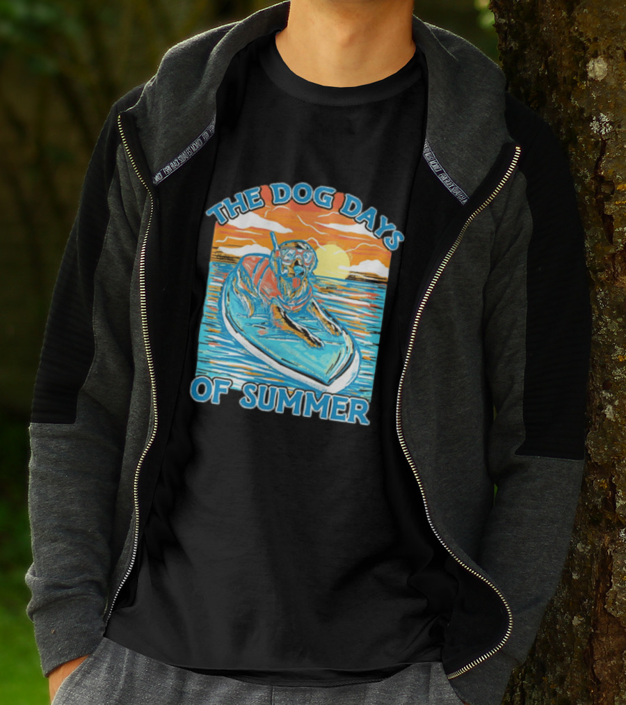 The Dog Days Of Summer Golden Retriever Snorkeling Adventure T-Shirt