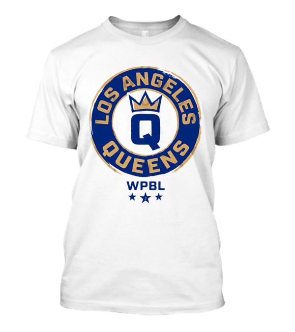 Los Angeles Queens WPBL Women's Professional Basketball League Crest T-Shirt
