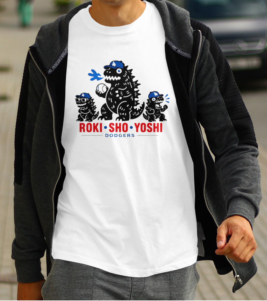 Roki Sho Yoshi Dodgers LA Cap Monsters T-Shirt