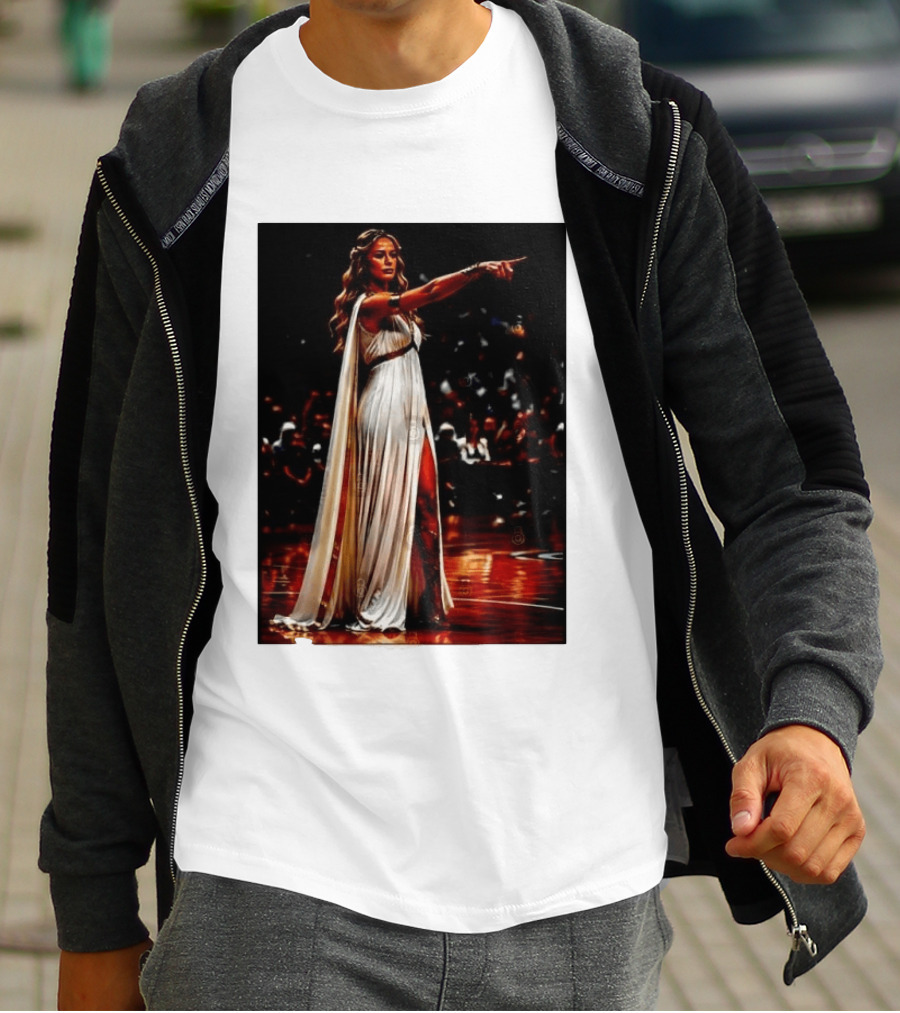 Sophia Cunningham WNBA Goddess Pointing Her Finger Basketball Victory Empowerment T-Shirt