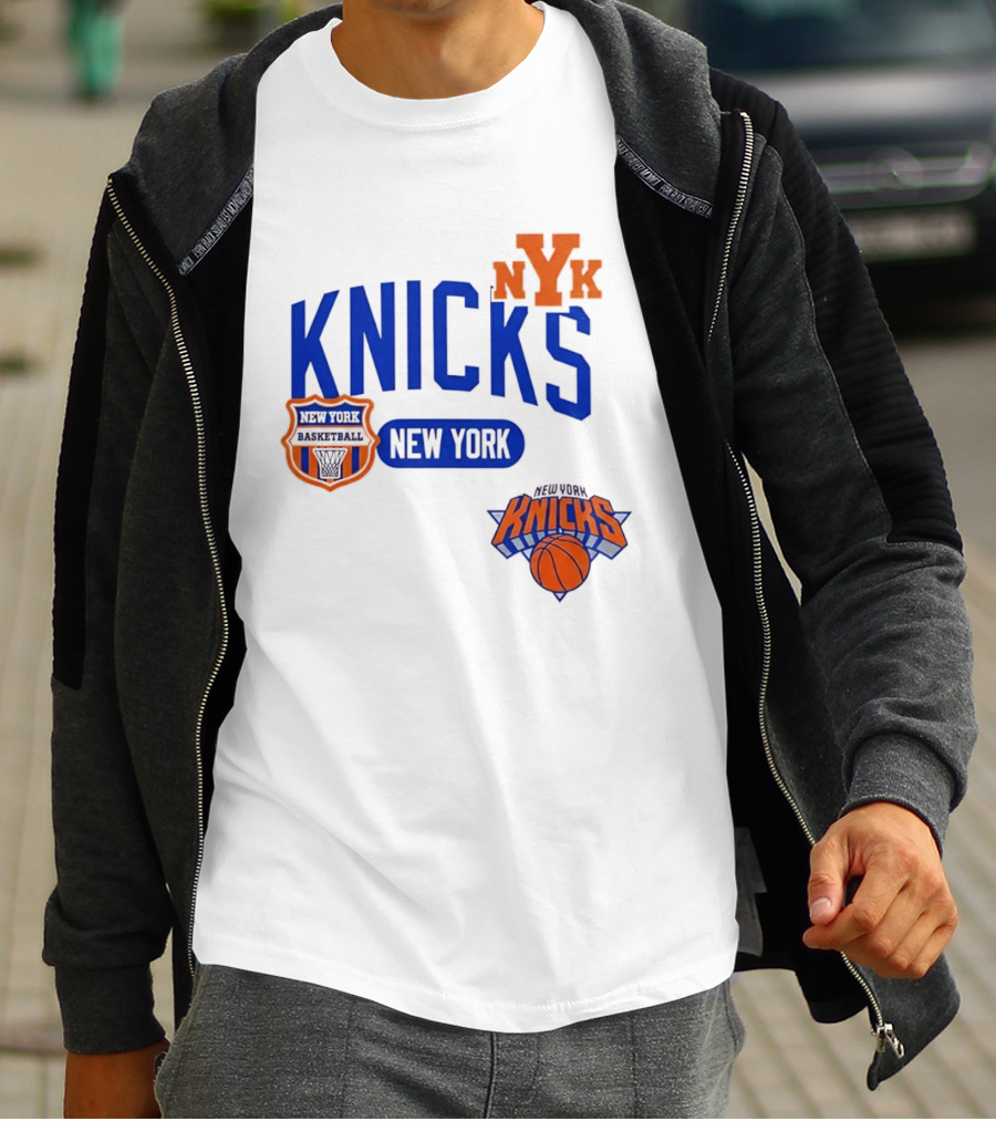 Stephon Marbury Pro Standard New York Knicks NBA Letterman NYK T-Shirt