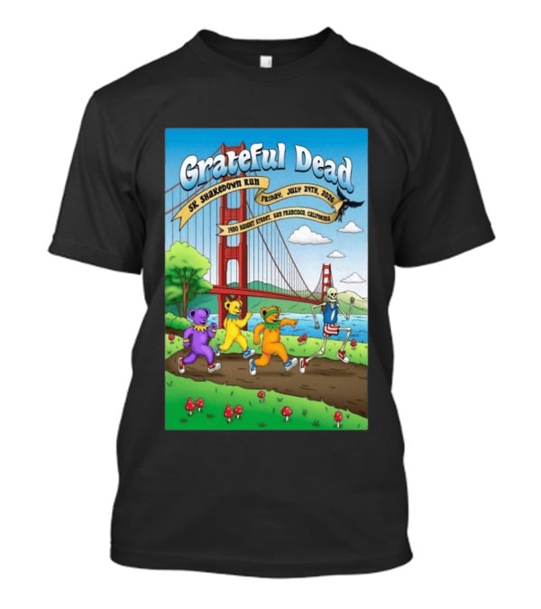 Grateful Dead 5K Shakedown Run July 24 2026 San Francisco California T-Shirt
