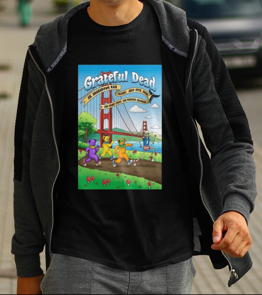 Grateful Dead 5K Shakedown Run July 24 2026 San Francisco California T-Shirt