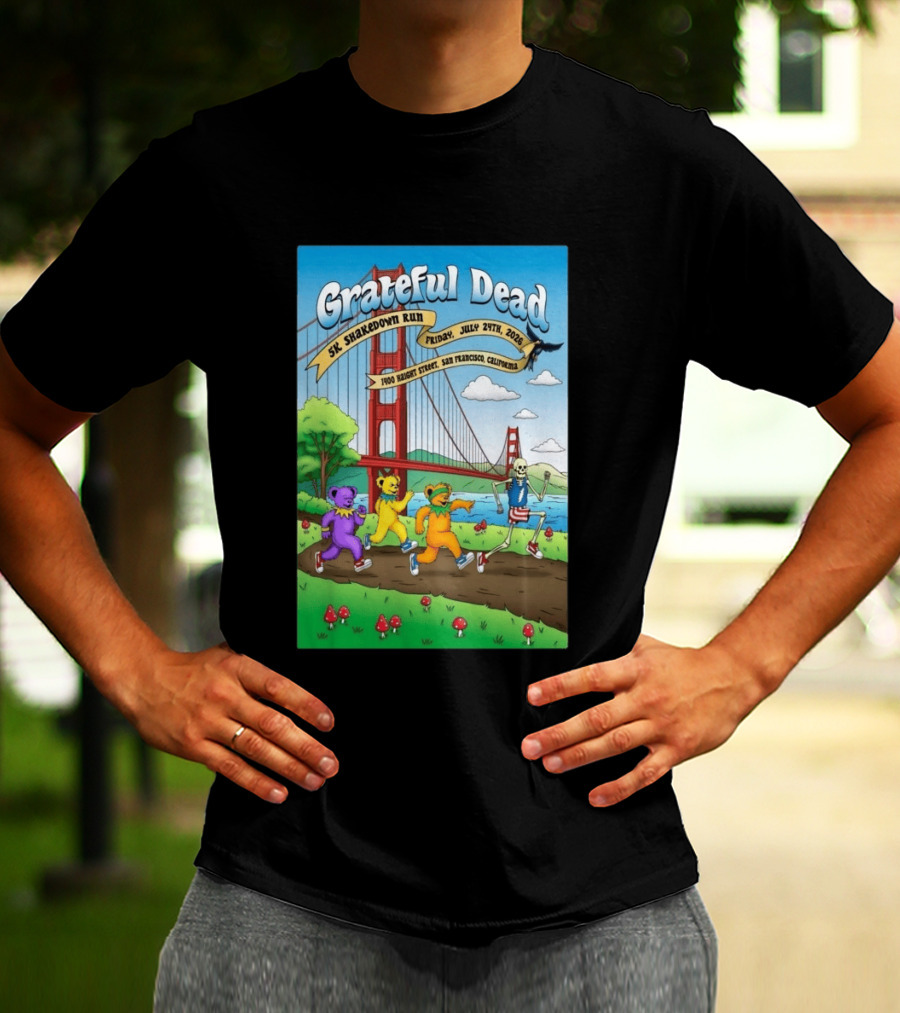 Grateful Dead 5K Shakedown Run July 24 2026 San Francisco California T-Shirt