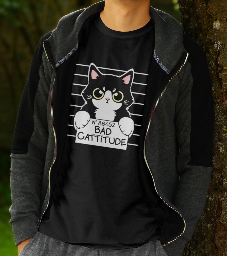 Bad Cattitude Cat Shot N° 35452 T-Shirt