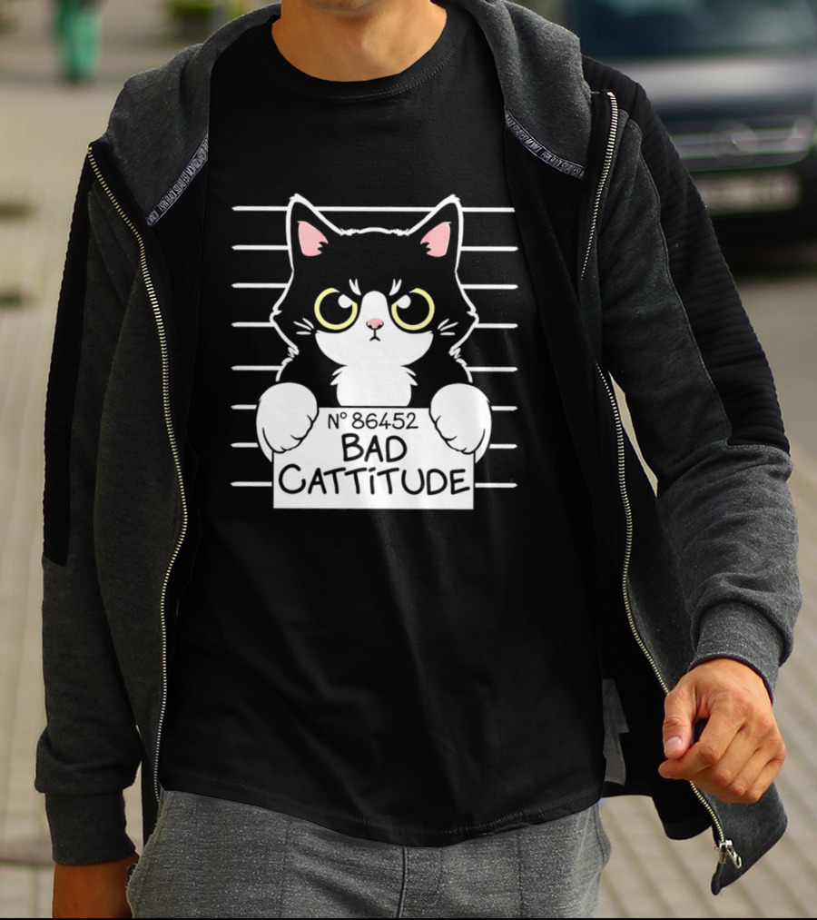 Bad Cattitude Cat Shot N° 35452 T-Shirt
