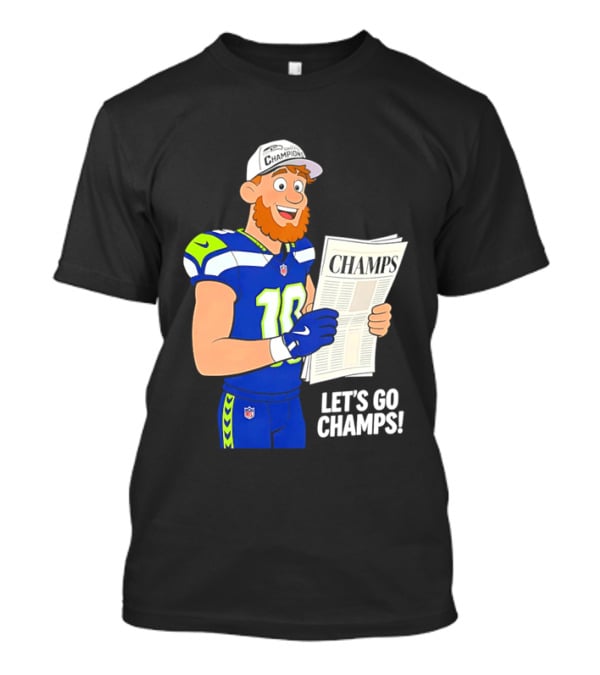 Champs Let's Go Champs Seattle Seahawks Football Fan Celebration T-Shirt