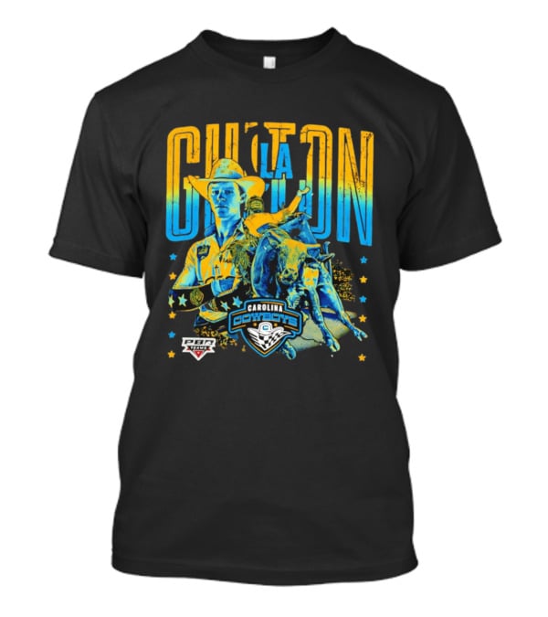 Carolina Cowboys Clay Guiton PBR Ranch Riding Champion T-Shirt