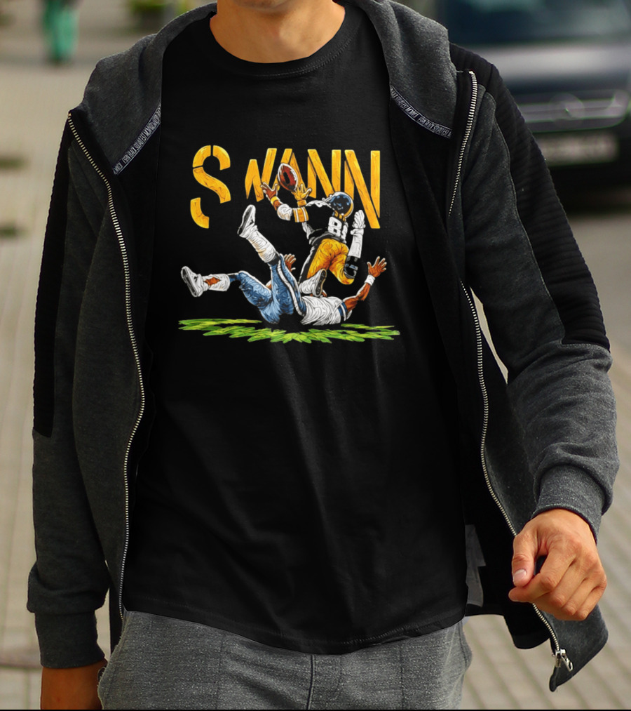 Lynn Swann 88 Pittsburgh Steelers Football Catch Painting T-Shirt
