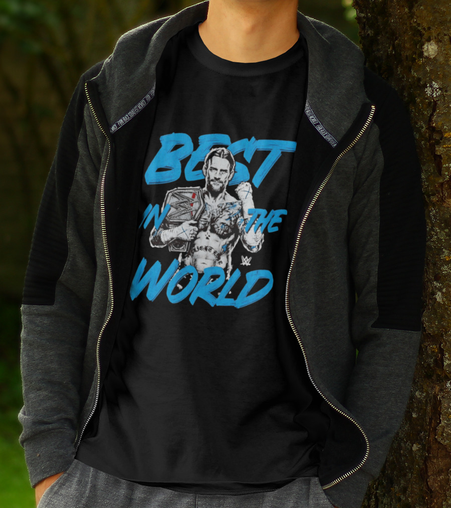 CM Punk Best In The World WWE Champion Sketch T-Shirt