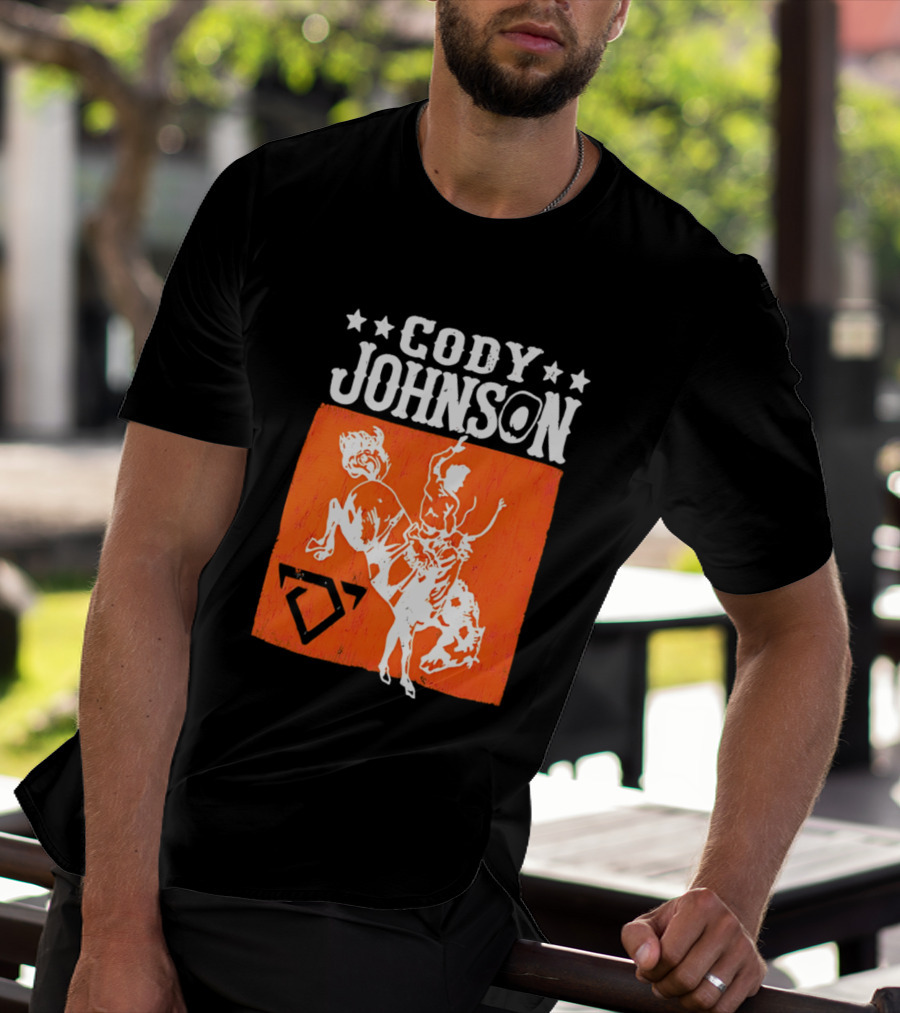 Cody Johnson Cowboy Rodeo Bucking Horse Vintage Western T-Shirt