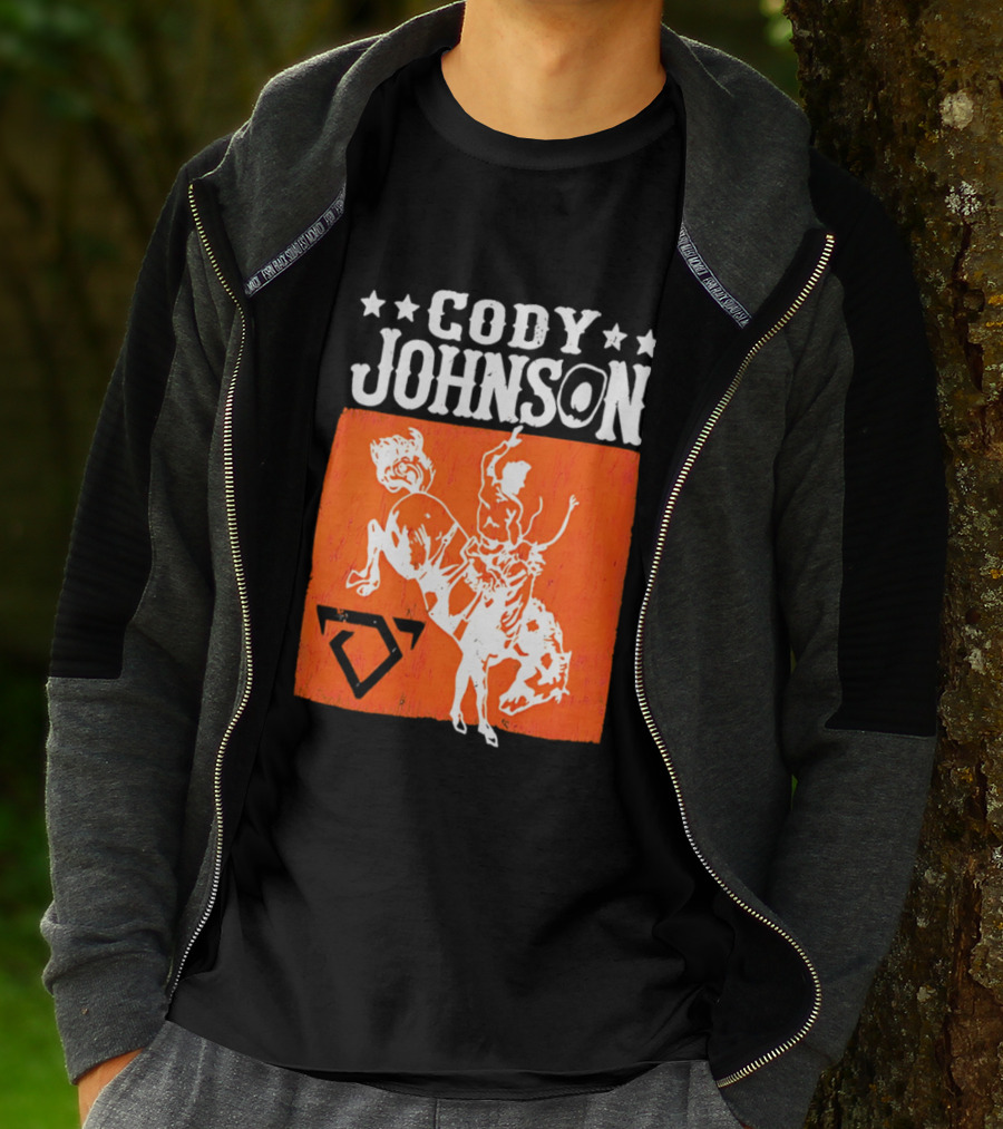 Cody Johnson Cowboy Rodeo Bucking Horse Vintage Western T-Shirt