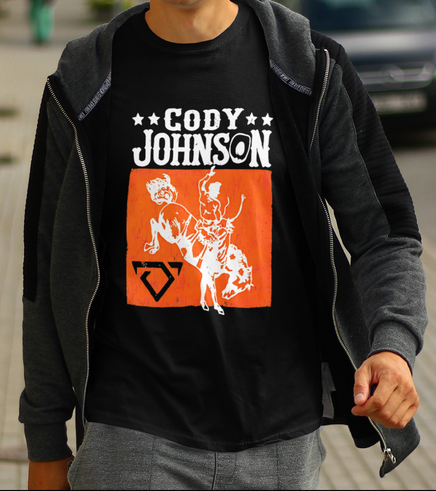 Cody Johnson Cowboy Rodeo Bucking Horse Vintage Western T-Shirt