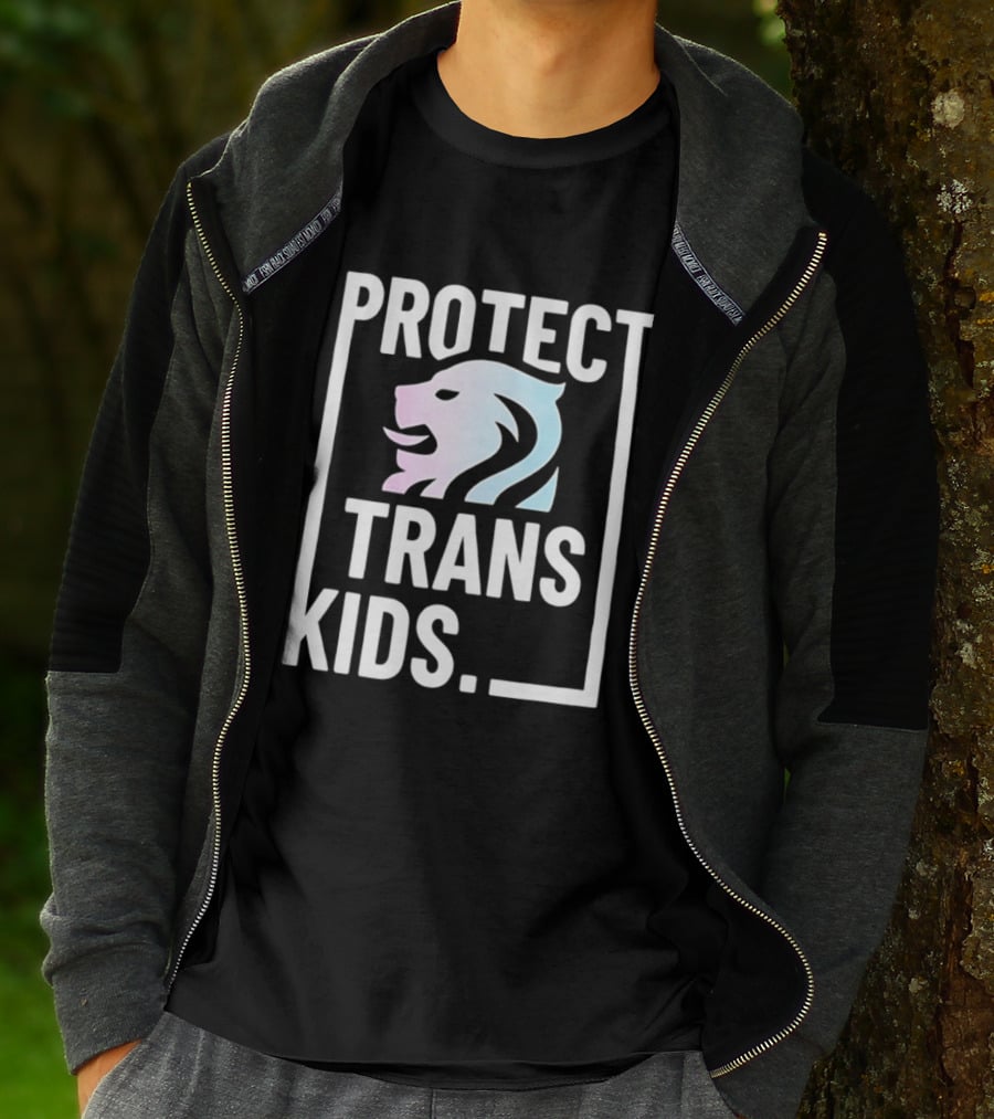 Protect Trans Kids Lion T-Shirt