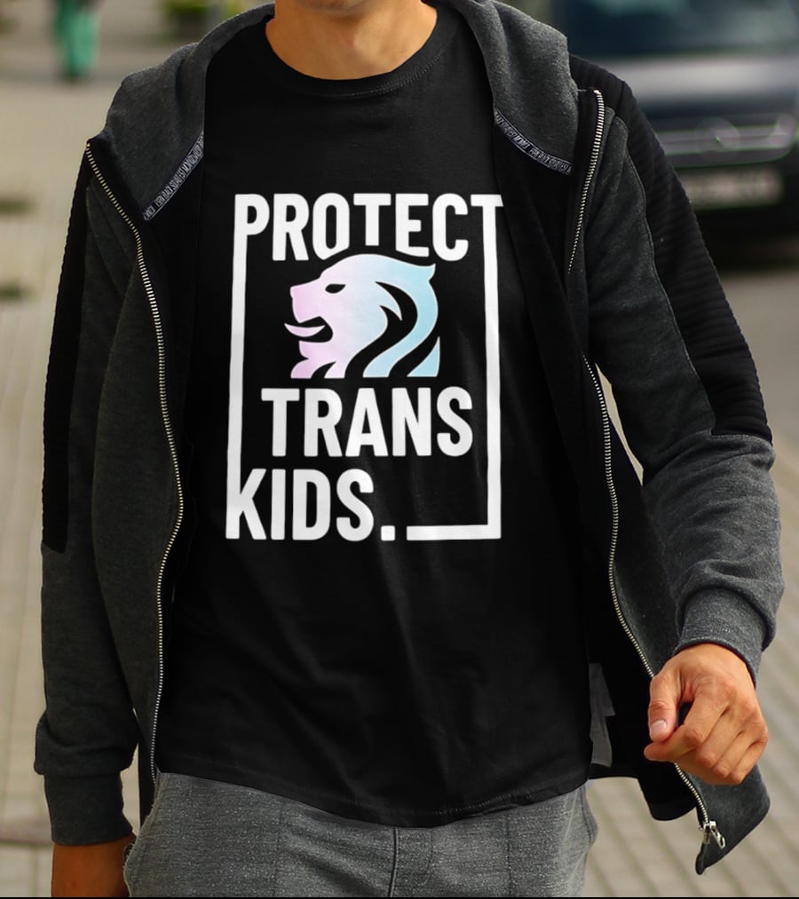 Protect Trans Kids Lion T-Shirt
