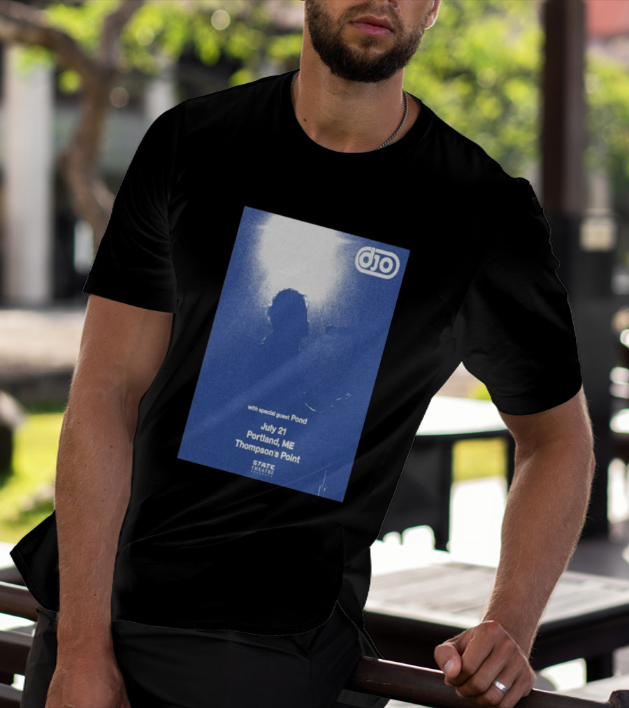 Djo July 21 Portland ME Thompson's Point State Theatre With Special Guest Pond T-Shirt