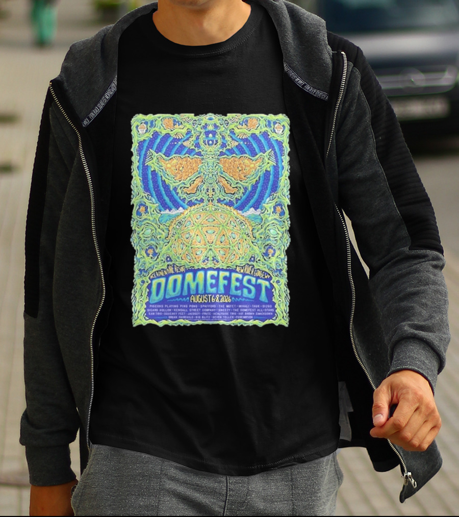 Domefest Line Up At ACE Adventure Resort In New River Gorge West Virginia On August 6 8 2026 T-Shirt