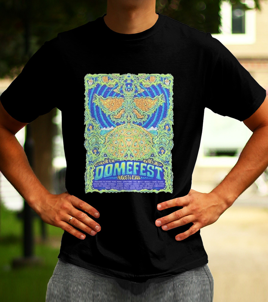 Domefest Line Up At ACE Adventure Resort In New River Gorge West Virginia On August 6 8 2026 T-Shirt