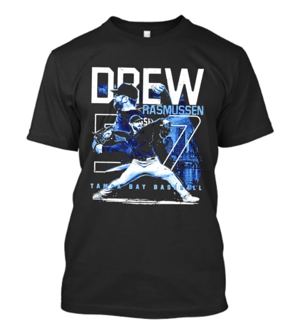 Drew Rasmussen 57 Tampa Bay Baseball T-Shirt