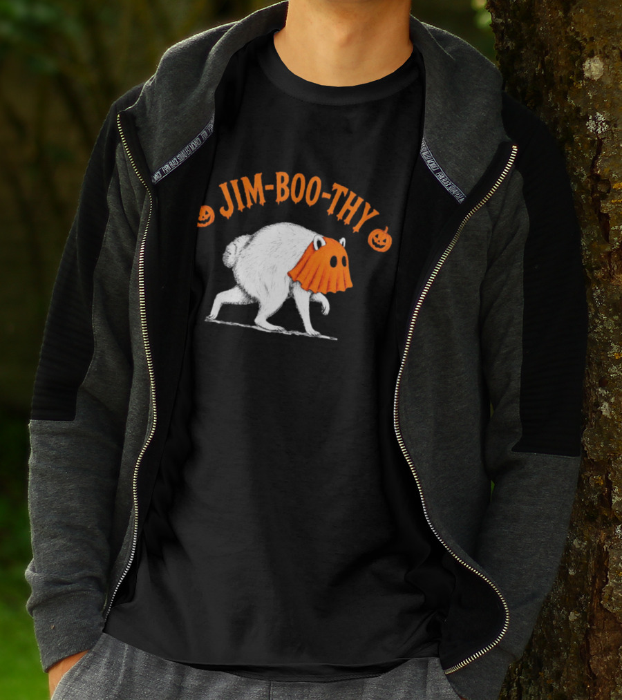 Jim Boo Thy Trash Panda Ghost Raccoon Halloween Meme T-Shirt