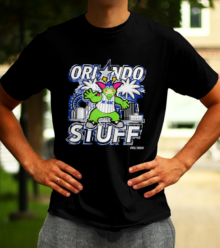Orlando Magic Stuff Mascot NBA Basketball Fantasy Fun T-Shirt