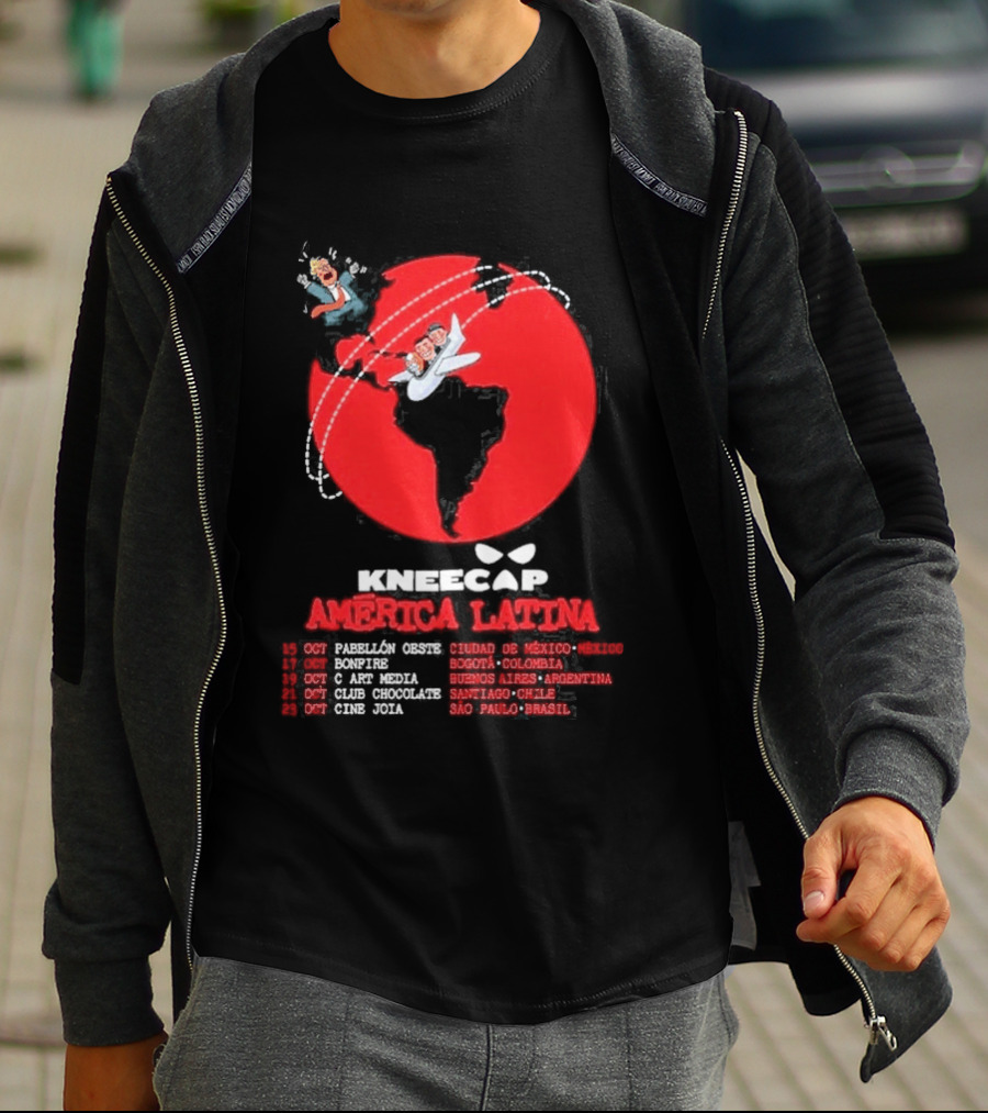 Kneecap América Latina 2026 Tour Dates Oct 15 Mexico City Bogotá Buenos Aires Santiago São Paulo T-Shirt