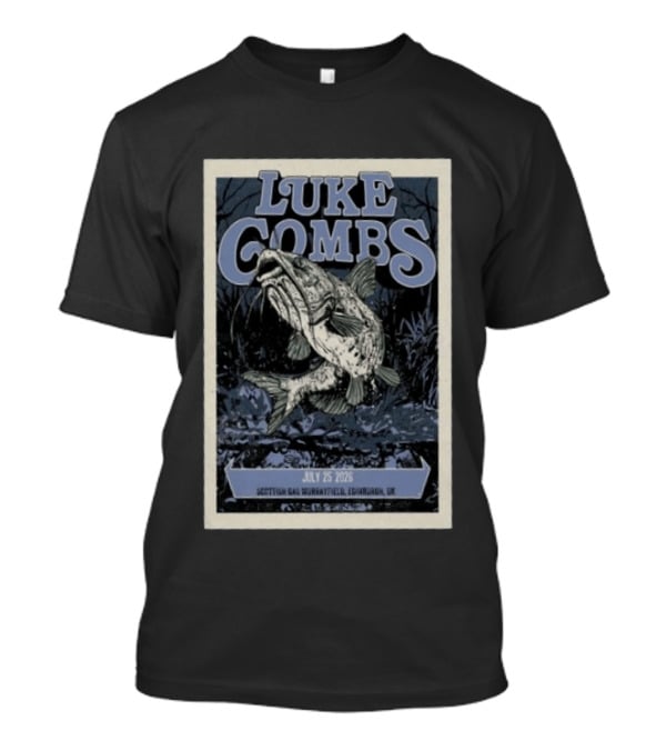 Luke Combs Scottish Gas Murrayfield Edinburgh UK July 25 2026 T-Shirt