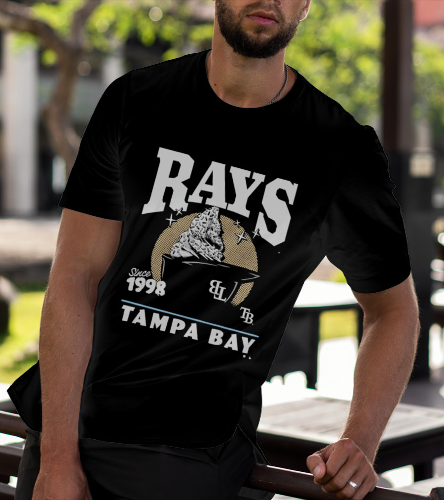 Rays Since 1998 Tampa Bay TB BL Ice Cream Baseball Helmet T-Shirt