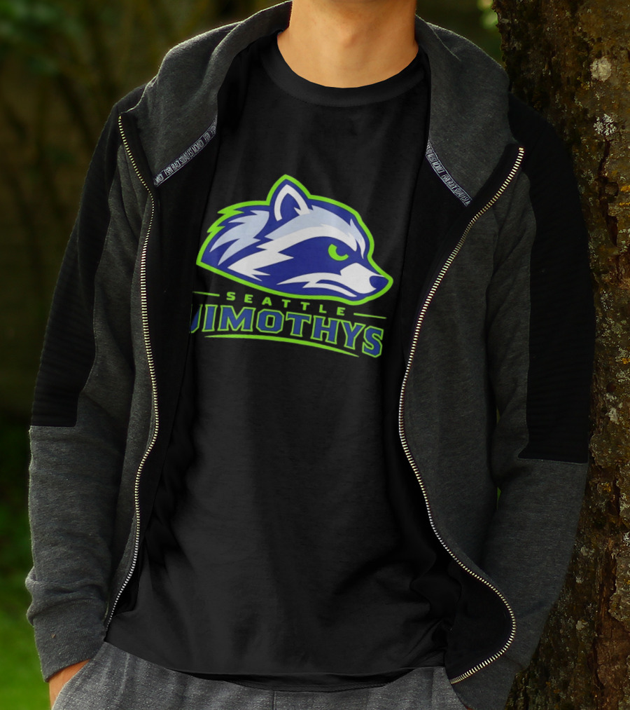 Seattle Jimothys Raccoon Trash Panda Meme Seahawks T-Shirt