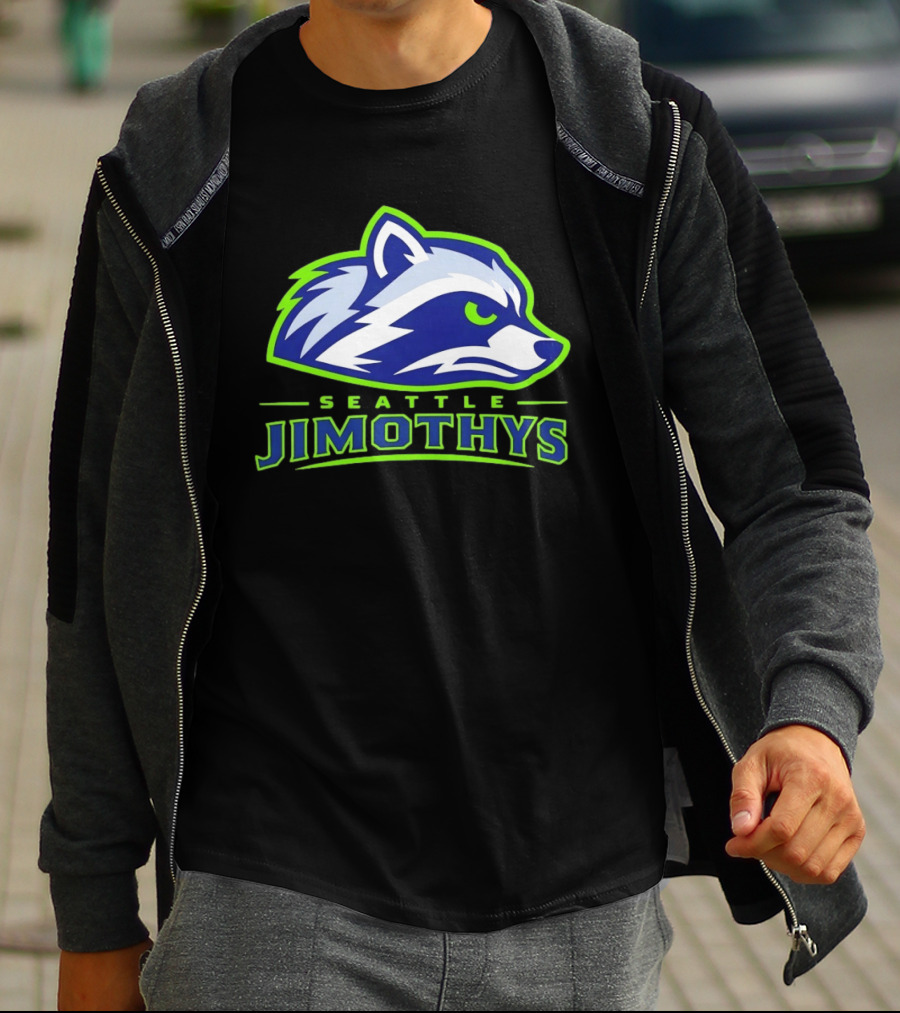 Seattle Jimothys Raccoon Trash Panda Meme Seahawks T-Shirt